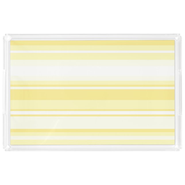 Lemon stripes acrylic tray (Front)