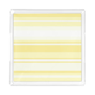 Lemon stripes acrylic tray