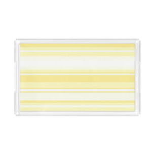 Lemon stripes acrylic tray
