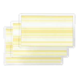 Lemon stripes acrylic tray