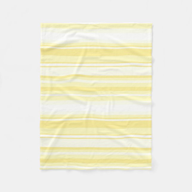 Lemon stripes fleece blanket (Front)