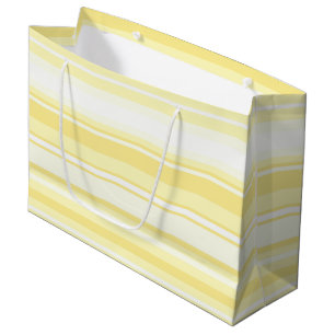 Lemon stripes large gift bag