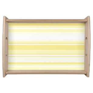 Lemon stripes serving tray