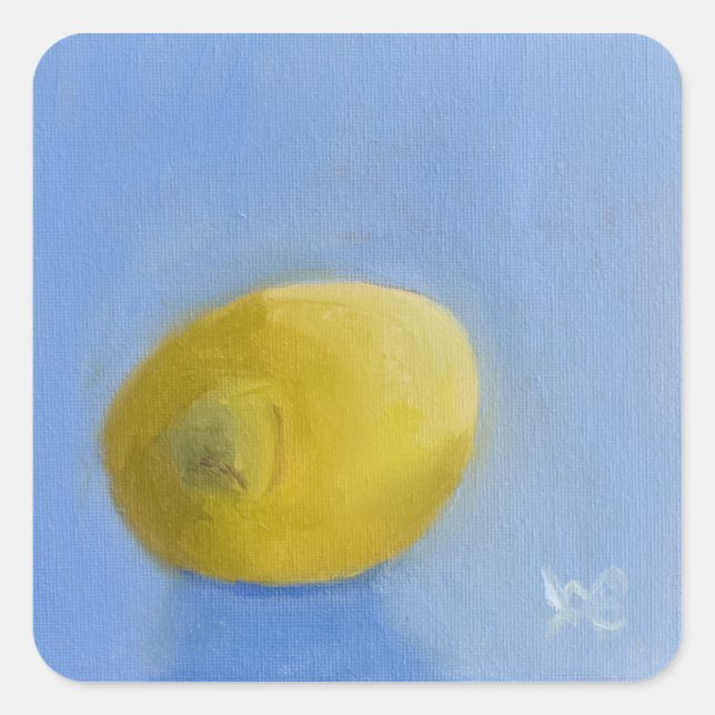 Lemon Study Square Sticker (Front)