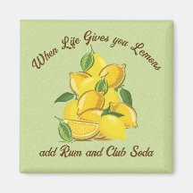 Lemon Summer Add Rum Magnet