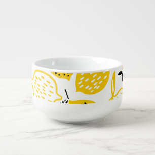 Lemon Summer Design Vintage Illustration Soup Mug