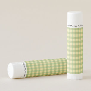 Lemon Summer Gingham Plaid Lip Balm