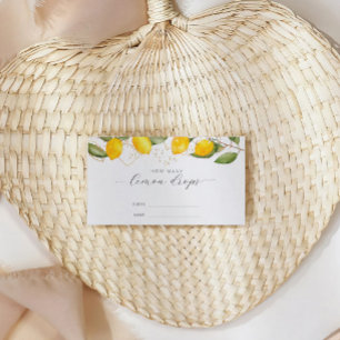 Lemon Summer How Many Lemon Drops Game Enclosure Card