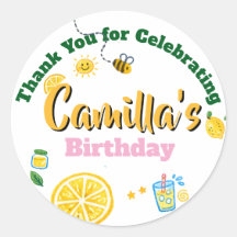 Lemon Summer Theme Kids Birthday 