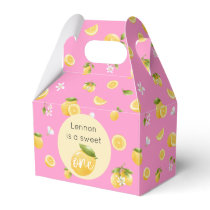 Lemon Sweet One 1st Birthday Favor Boxes