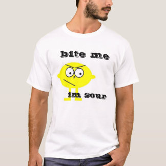 lemon, talking food, bite me, im sour T-Shirt
