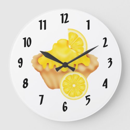 Lemon Tart Large Clock