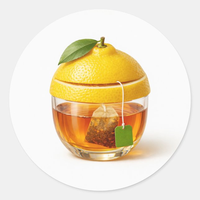 Lemon Tea Glass Sticker (Front)