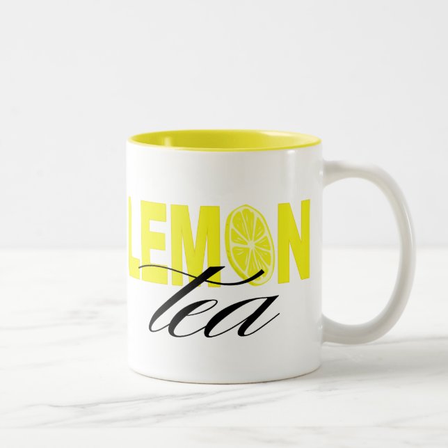 Lemon Tea Two-Tone Coffee Mug (Right)