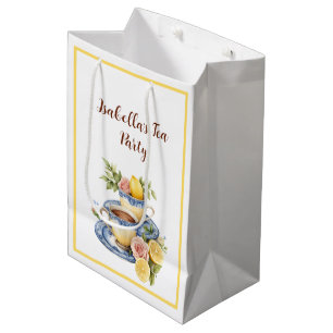 Lemon Teacup Afternoon Tea Party Gift Favor Bag