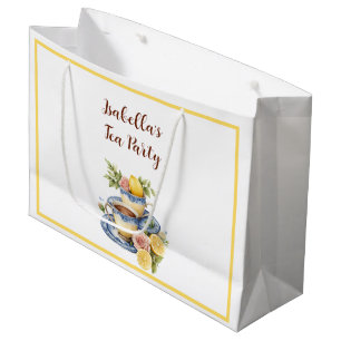 Lemon Teacup Afternoon Tea Party Gift Favor Bag