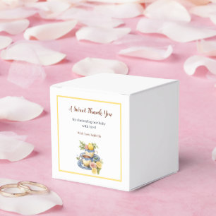 Lemon Teacup Baby Shower Sweet Thank You Favor Box