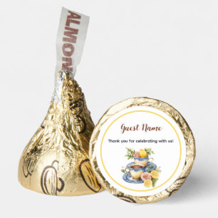 Lemon Teacup Tea Party Personalized Guest Name Hershey®'s Kisses®