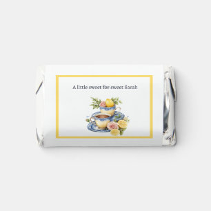 Lemon Teacup Tea Party Personalized Guest Name Hershey's Miniatures