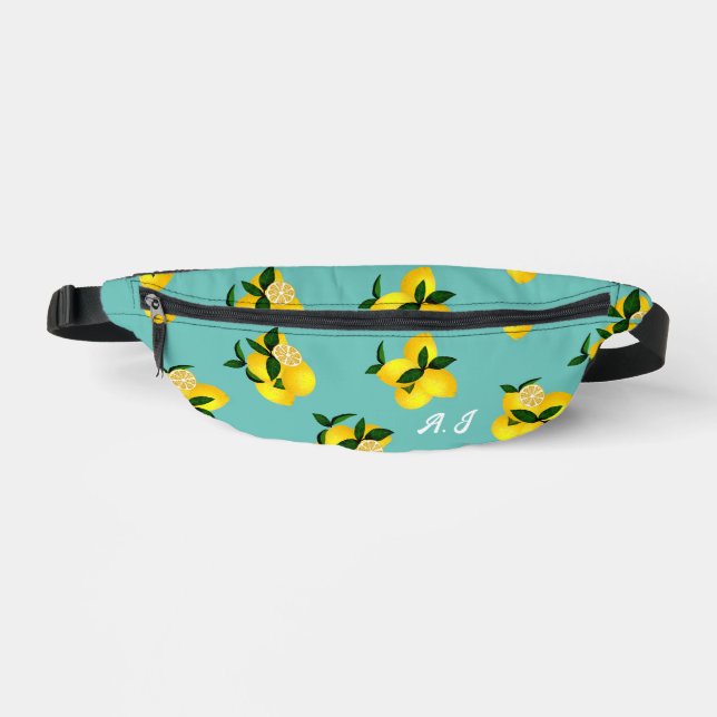 Lemon Teal  Fanny Pack (Front)