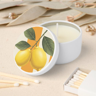 Lemon Team candle Mini Candle Favors