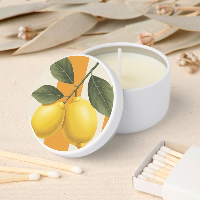 Lemon Team candle Mini Candle Favors (Insitu)