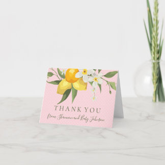 Lemon Thank You Card