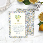 Lemon Thank You Cards<br><div class="desc">Show your appreciation with elegance and charm using these thank you cards, featuring the serene beauty of a watercolor lemon tree. The cards are bordered with the signature Italian mosaic tile design of the "Main Squeeze" collection, offering a heartfelt way to express your gratitude to guests. The inside provides ample...</div>