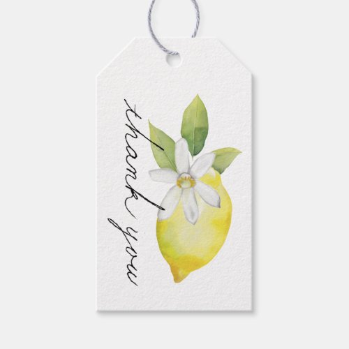 Lemon Thank You Gift Tag