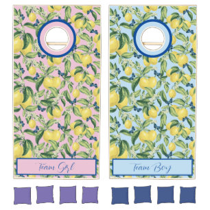 Lemon Theme Baby Shower Cornhole Set