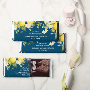 Lemon Theme Bridal Shower Hershey Bar Favors