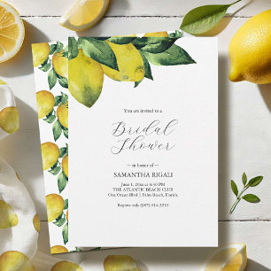 Lemon Theme Bridal Shower Invitations Printing