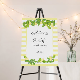 Lemon Theme Bridal Shower Welcome Sign