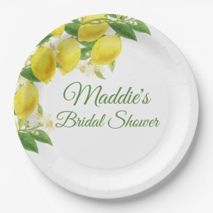 Lemon Theme Personalized Plates