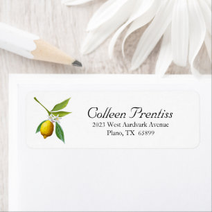 Lemon Theme Return Address Label