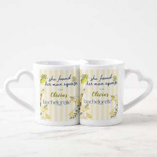 lemon theme she found her main squeeze yellow coffee mug set