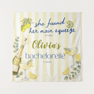 lemon theme she found her main squeeze yellow tapestry