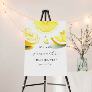 Lemon Themed Baby Shower Sign
