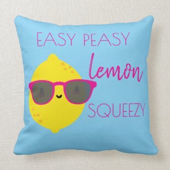 Lemon Themed Backyard Patio Decor For Home Throw Pillow by AestheticJourneys at Zazzle