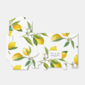 Lemon themed bridal shower favor  favor box (Unfolded)