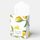 Lemon themed bridal shower favor  favor box (Opened)