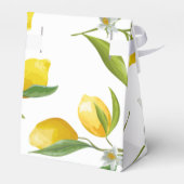 Lemon themed bridal shower favor  favor box (Back Side)