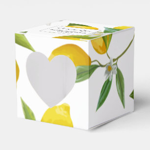 Lemon themed bridal shower favor  favor box