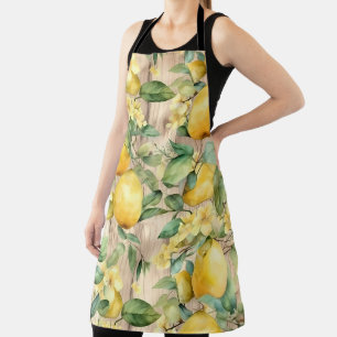 Lemon-themed Kitchen Apron