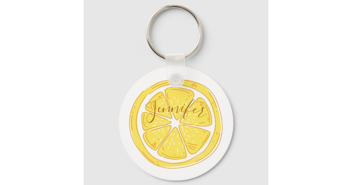 Personalized - Metal Keychain - Rose Gold - Lemonade