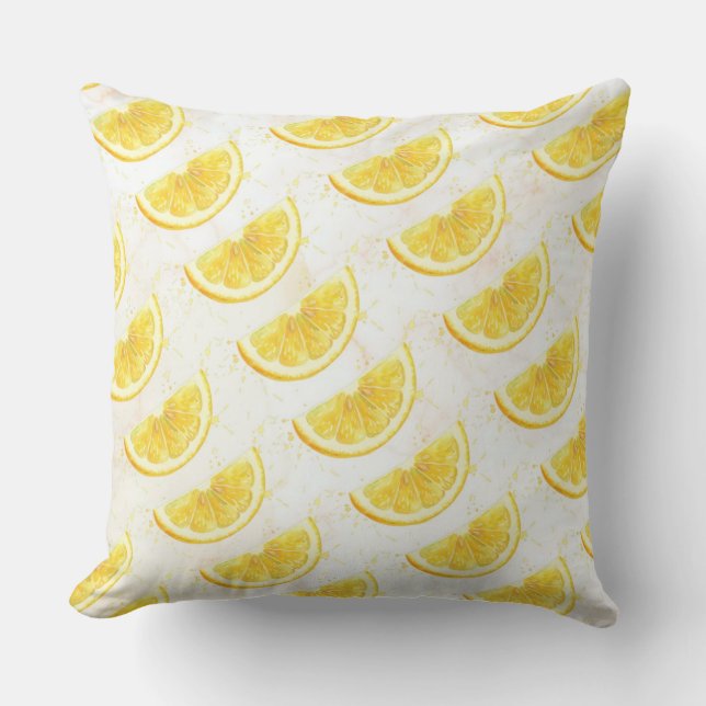 Lemon Throw Pillow (Front)