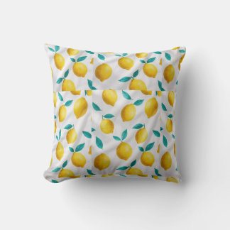 Lemon throw pillow