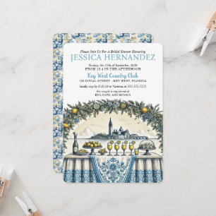 Lemon Tile Bridal Shower Invitation