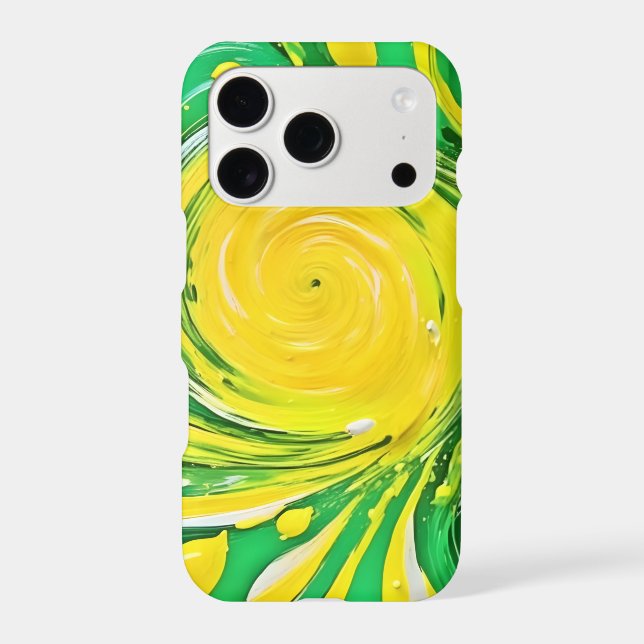 Lemon Tornado Design Iphone Case (Back)