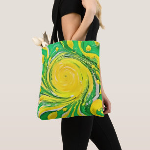 Lemon Tornado Design Tote Bag
